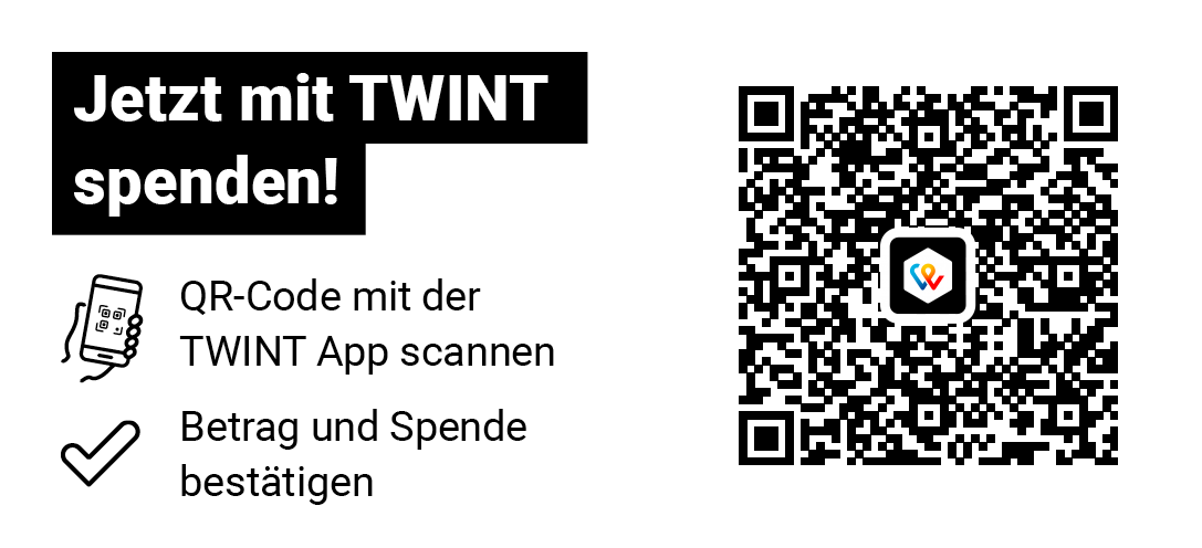 TWINT-QR-Code für eine Spende an FEMIA